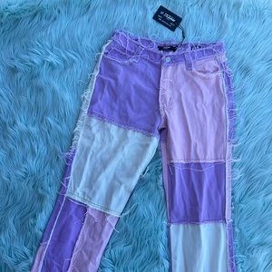 FINAL PRICE!! ⬇️📉 JADED LDN Pastel Patchwork Jeans BNWT! - Size 28